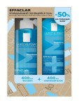Набор, La Roche-Posay (Ля Рош-Позе) 400 мл + 400 мл эфаклар гель для жирной кожи лица и тела очищающий №2 флакон + рефил